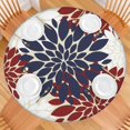 thumbnail image 2 of Boho Chic Floral Round Table Cover 44Inch, Elastic Edge Tablecloth for 38"-42" Tables, Spillproof for Dining, 2 of 7