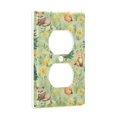 thumbnail image 2 of Yayeee Duplex Wall Plate 1-Gang 4.5"x2.7" Home Receptacle Light Switch Decorative Outlet Cover, Cartoon Forest Animals, 2 of 7