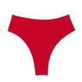 thumbnail image 5 of QTBIUQ Womens Bikini Swim Thong Bottom Briefs Solid Color High Cut Swimwear Swimsuit Bottoms, 5 of 6