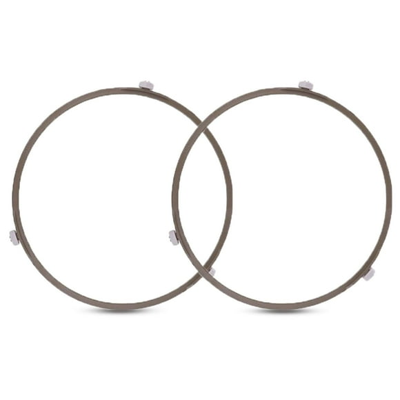 WAFJAMF 7'' Microwave Turntable Ring, Microwave Oven Tray Rotating Roller Support Ring, Microwave Glass Plate Tray Wheel Ring, Roller Height:0.6'' - (Small, 2 Pcs)