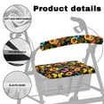 thumbnail image 5 of COEQINE Sunflower Rollator Walker Seat and Backrest Rollbar Covers Set Butterfly Walker Seat Covers with Wide Back Rollator Seat Padded Cover for People Using Walking Frame Seat, 5 of 7