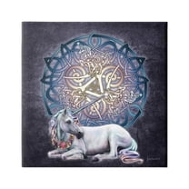Stupell Industries Unicorn Celtic Pattern Fairy Tales & Fantasy Painting Gallery Wrapped Canvas Art Print Wall Art, 36 x 36