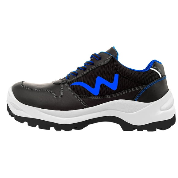 Zapato de Seguridad WSM tipo tenis, Ergonómico y muy ligero. Con casquillo de Policarbonato. Choclo de trabajo multifuncional. Es un calzado Industrial dieléctrico y antiderrapante. Est 2939-MT WSM 2939MT-NGO230