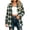 #P Green, variant on PFRNLF Flannel Plaid Shirts for Women Casual Loose Fit Long Sleeve Button Down Tops