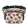 thumbnail image 1 of Disketp Rose Flowers Riñonera de Doble Capa, Bolsa de Cintura Ajustable para Viajes, Correr y Senderismo, Riñonera Ligera para Hombre y Mujer, 1 of 9