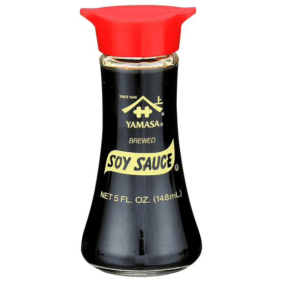 Yamasa Soy Sauce Dispenser, 5oz, Includes Glass Bottle Dispenser | Contains Wheat and Soybeans