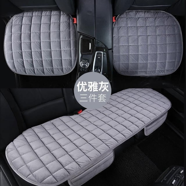Meitianfacai Car Seat Cushion Set,2 Front and 1 Long Rear Seat Cushion Breathable Soft Comfort Seat Cushion Pad for Car,Pain Relief Cushion Non-Slip Seat Protector Pad for Driving,Car Accessories