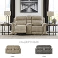thumbnail image 2 of Ashley Furniture Next-Gen DuraPella Sand Power Reclining Loveseat with Console, 2 of 16