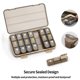 thumbnail image 1 of Pastillero semanal, 3 veces al día, con caja, caja exterior de seguridad desmontable, pastillero de viaje, pequeño almacenamiento de medicamentos hermético a la intemperie durante 7 días, 1 of 5