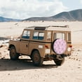 thumbnail image 4 of Bingfone Rabbit Face Spare Tire Cover Weatherproof Universal Wheel Protectors for RV Camper Travel Trailer SUV Truck-15 inch, 4 of 8