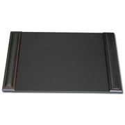 Walnut & Leather 25.5 x 17.25 Side-Rail Desk Pad