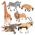 thumbnail image 1 of Modelo de Animales Salvajes Simulados Educativo Suministros Realistas León Aprendizaje Zebra Forest Jungle Playset para Kindergarten CUTICAT Salvaje simulado, 1 of 8