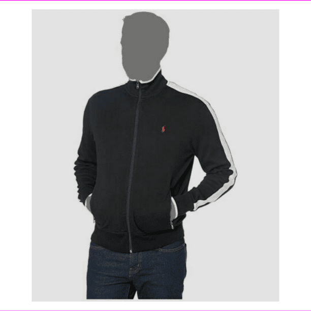 Polo Ralph Lauren Men's Full-Zip Logo Track Jacket Black Size XL -  