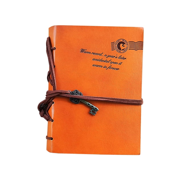 Vintage Key String Notebook, Travel Diary Journal, Lined Pages for Writing, Compact Leather Style Diary, Gift for Men Women