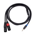 thumbnail image 1 of Cable de micrófono estéreo Y Cable adaptador de divisor para auriculares shamjiam Cable estéreo, 1 of 9