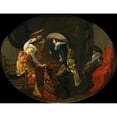 thumbnail image 2 of Willem Cornelisz Duyster 18x15 Black Ornate Wood Framed Double Matted Museum Art Print Titled - The Tric-Trac Players (C. 1625), 2 of 5