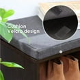 thumbnail image 3 of NiamVelo 3-Tier Shoe Bench Shoe Rack with 10 Compartments for Living Room, Black, 3 of 6
