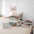 thumbnail image 6 of Manfei Kawaii Capybara 7-Piece King Bedding,Cute Red Crowned Crane King Bed in a Bag,Pink,Light Gray Reversible, 6 of 7