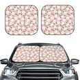 thumbnail image 6 of Lsque Daisies Flowers 2 PCS Windshield Sun Shade | CarFoldable Window Covers | Car Accessories Reflect UV for Universal Cars SUV Truck | Medium, 6 of 7