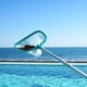 thumbnail image 1 of Neta de skimmer de hojas de piscina con aluminio Aleación Pole Pole Rake Red Ultra Fine Mesh Pool Nets para limpieza de hojas DESCRIS, 1 of 9
