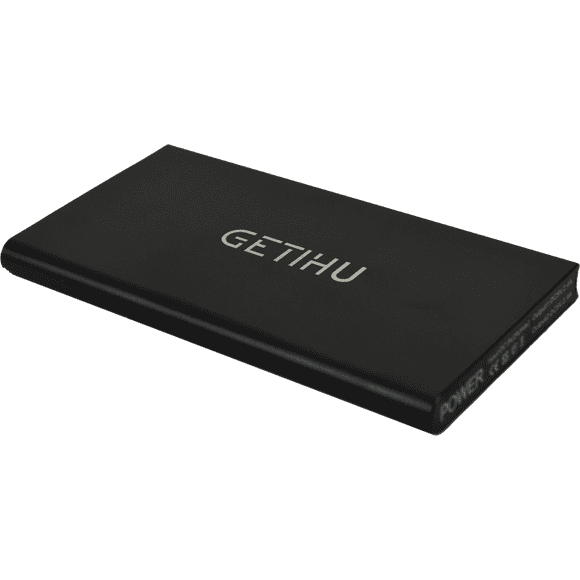 GETIHU - Slim Portable Charger with Flashlight - 2 USB Ports