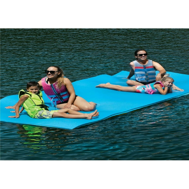 Layer Floating Oasis Water Pad 9 x 6 Water Sports Mat Float Island Utility  Mats Floating Mat