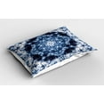 thumbnail image 2 of Ambesonne Indigo Paisley Pillow Sham 2 Pack, Tie Dye Art Hippie, 30"x20", Royal Blue and White, 2 of 3
