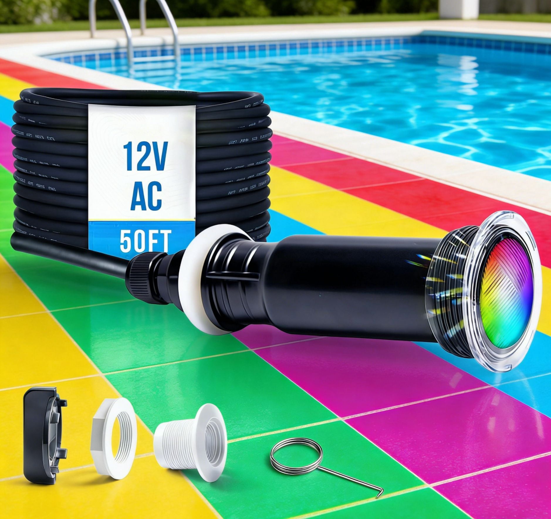 Zodiac Jandy Swimming Pool Nicheless LED 9W Underwater Light 50