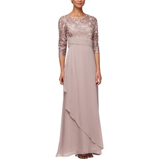 Alex Evenings Short Embroidered Sheath Dress with Cap Sleeves and  V-Neckline (Womens, Icy Orchid, 6) - Walmart.com