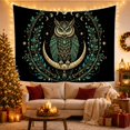 thumbnail image 3 of Moon Stars Highly with Detailed Shades Perches Majestically, Mystical Fantasy for Space Lovers, Galaxy Room Decor, Mother'S Day Gift, Tapestry Wall Hanging for Bedroom and Dorm, 3 of 7
