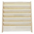 thumbnail image 6 of Miumaeov 6 Tiers Kids Book Rack Storage Bookshelf, 29.5x11.8x31.1inch Wooden Bookcase Children Book&Magazine Shelf Rack Organizer with 6 Canvas Shelves for Playroom and Children’s Room, 6 of 12