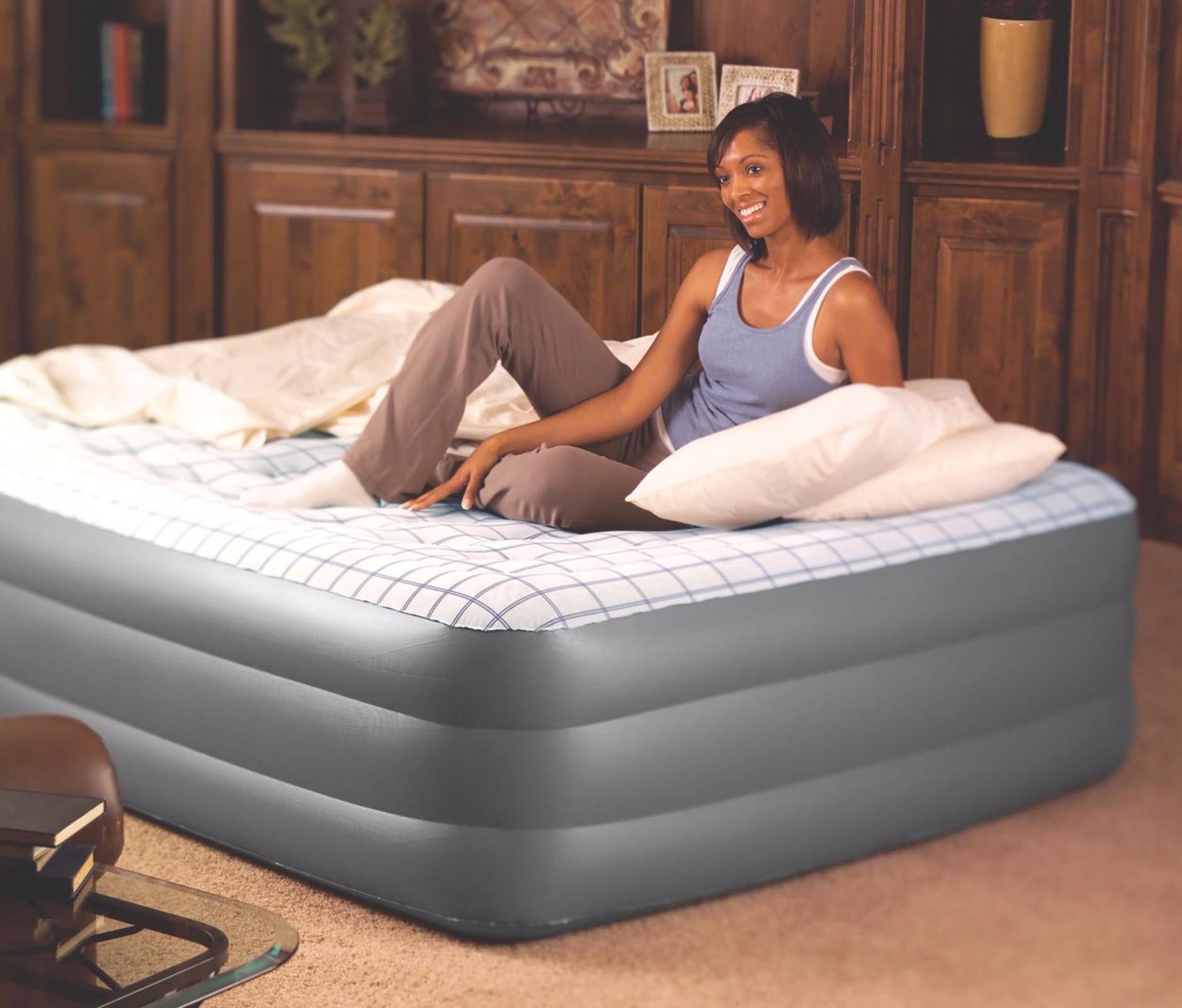 coleman quickbed queen built in pump
