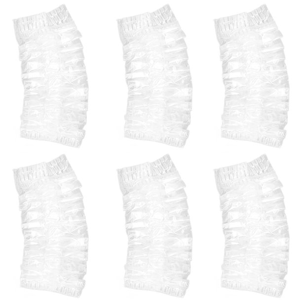 100Pcs de Protectores de Oreja Desechables, Cubiertas de Oreja Transparentes Elásticas Suaves para Tinte de Cabello, Ducha, Spa, Baño, Cabello, Teñido, Estilismo, Aderezo