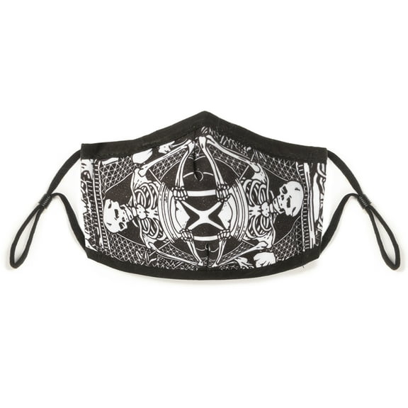 Halloween Kids Cloth Face Mask - Cute, Scary, Washable & Reusable - Breathable Cotton Inner, Poly Outer