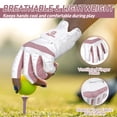 thumbnail image 5 of HANDLANDY Womens Golf Glove Fingerless Left Hand 1 Pack, Breathable Ladies Summer Golf Glove with Non-Slip Grip for Women Golfers, 5 of 7