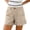 32#Beige, variant on Women's Hiking Shorts Quick Dry Sun Protection Stretchy Outdoor Shorts with Zipper
