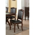 thumbnail image 6 of Formal Look Dining Table w Shelve And 6x Side Chairs Solidwood Espresso Finish 7pc Set Dining Room Furniture, 6 of 6