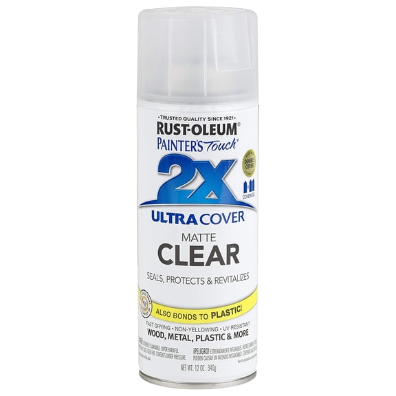 Rust-Oleum 249087-6 PK Painter's Touch 2X Ultra Cover, 12 oz, Matte Clear