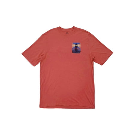 IZOD Mens Big & Tall Red Riptide Sound Seafare Brewing Lighthouse T-Shirt LT
