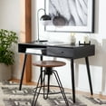 thumbnail image 2 of SAFAVIEH Remy Mid-Century 1 Drawer Writing Desk, Black, 2 of 14