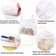 thumbnail image 5 of Organizador de juguetes de baño con cremallera inferior con 2 bolsillos laterales, organizador de juguetes de ducha de bañera de gran apertura con ganchos de succión y adhesivos, soporte de juguetes de bañera para sostener juguetes, pañales de bebé, ropa blanca BANYUO Electrónica, 5 of 6