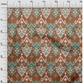 thumbnail image 2 of oneOone Organic Cotton Poplin Twill Fabric Damask Ikat Decor Fabric Printed BTY 42 Inch Wide, 2 of 4