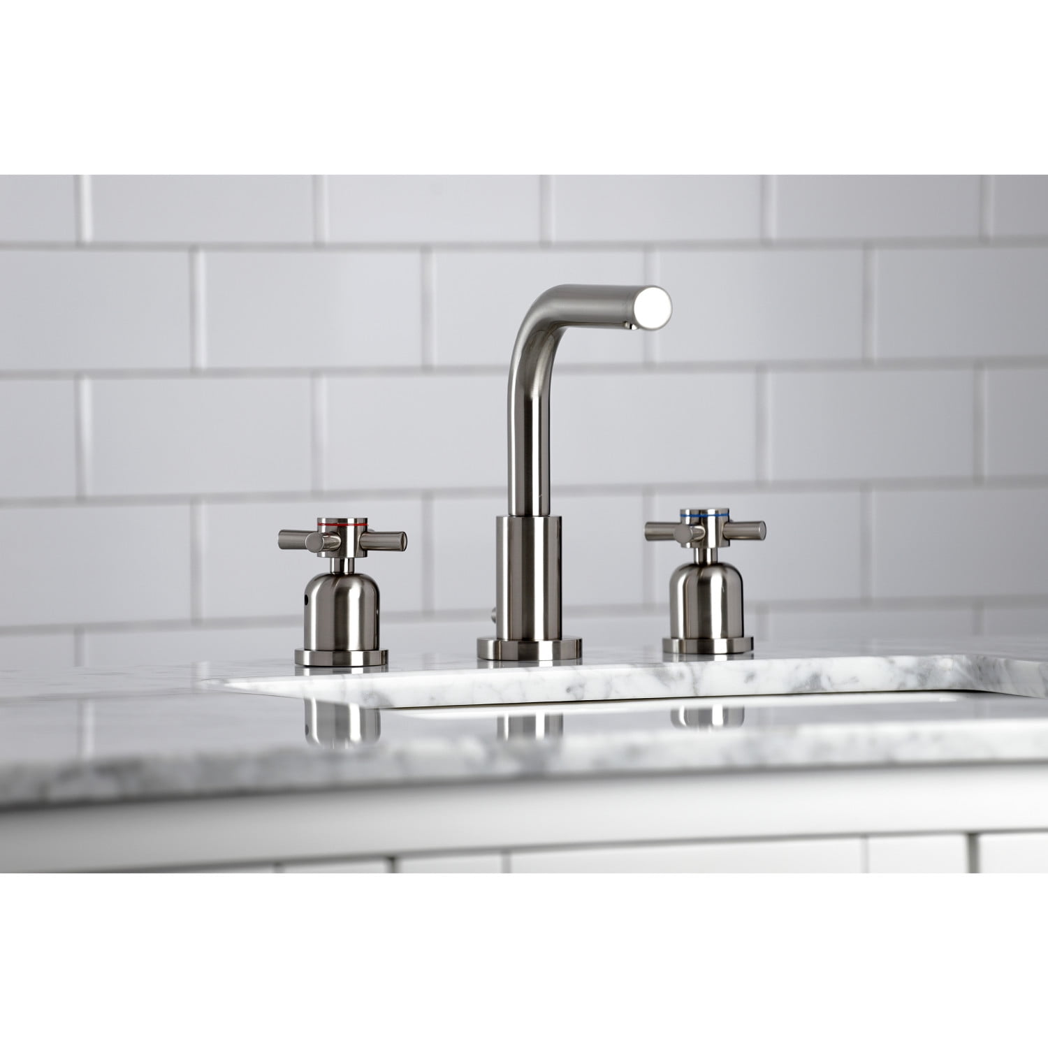 Fauceture FSC8958DX 8 in. Widespread Bathroom Faucet, Brushed Nickel