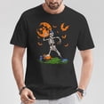 thumbnail image 2 of Baseball Skeleton Halloween Boys T-Shirt - Spooky Season Baseball Sports Tee, Halloween Costume and Fall Fun Graphic Shirt, 2 of 3