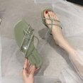 thumbnail image 1 of Zapatos con punta de clip de verano para mujer Sandalias de playa informales transparentes Wmkox8yii  ytu5765, 1 of 7