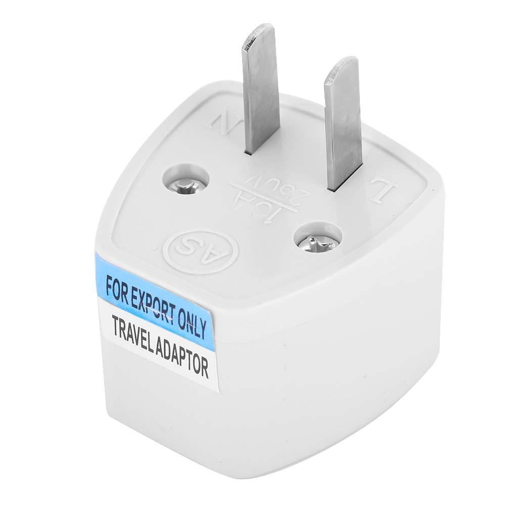2x Universal UK AU US to EURO Travel Power Plug Socket Adapter Converter 220v # 