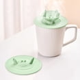 thumbnail image 5 of Shiogb Silicone Tea Bag Holder, Crab Designed Cup Cover with Tea Bag Holder Mug Lid for Coffee Tea, Reusable Silicone Lid Leak Proof, A, 5 of 9