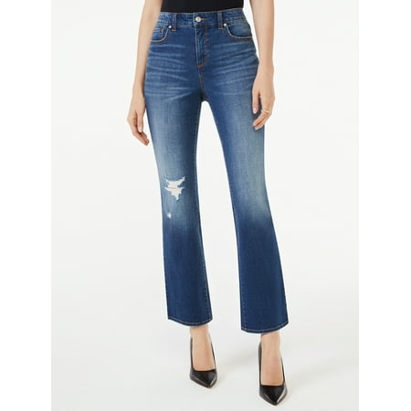 Scoop Women's Ankle Crop Flare Jeans