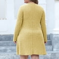 thumbnail image 3 of Lindreshi Womens Sweaters Fall 2023 Women's Casual V-Neck Woolen Dress with Waistband and Slim In Large Size Dress, 3 of 3