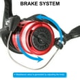 thumbnail image 4 of Uxcell Fishing Reel, Ultra Smooth Powerful Fishing Reels with Fishing Lines, Black, Red, 4 of 6